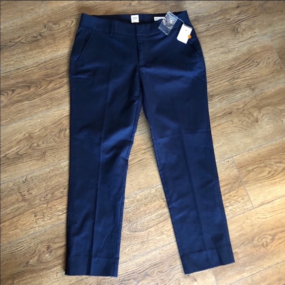 Gap Slim Crop Navy Pants - Picture 1 of 5